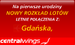 Nowy rozkład lotów - letnie połączenia z Gdańska (centralwings)